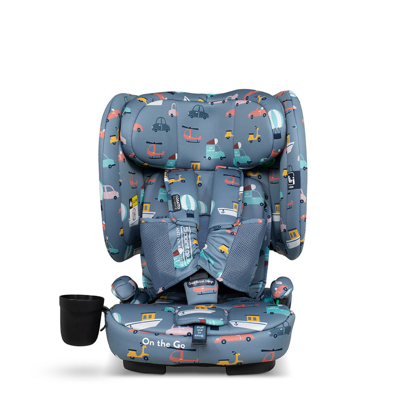 On The Go i-Size Silla de Coche de Viaje - Itchy Feet Sky