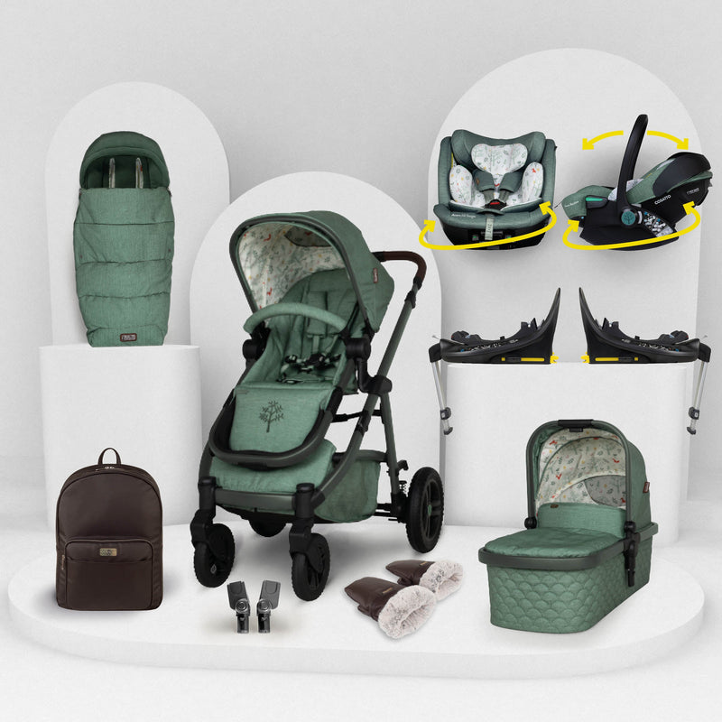 Wow 3 Pack Familiar Multi Etapa Reclinable y 2 Bases - Meadow