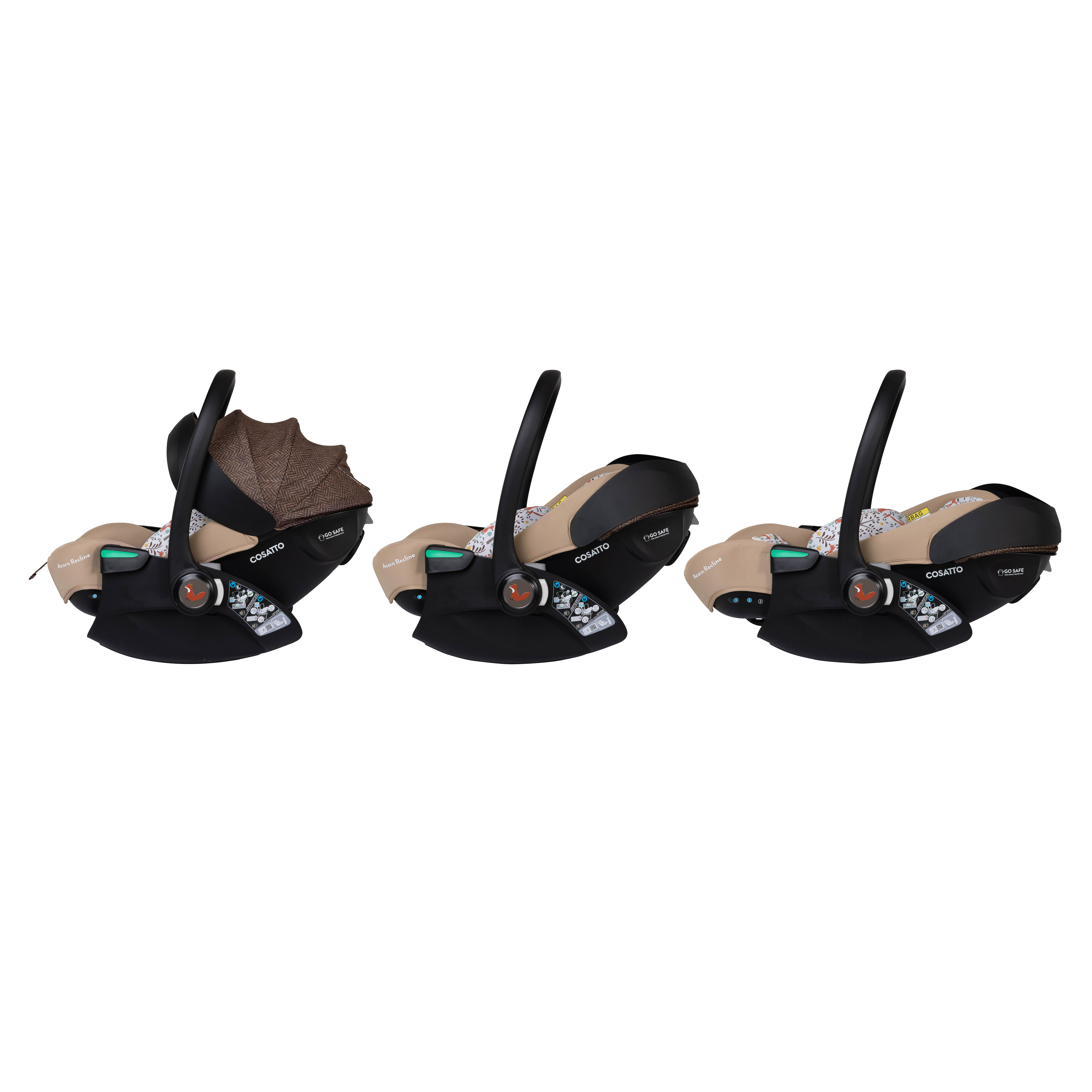 Wow 3 Pack Familiar Multi Etapa Reclinable y 2 Bases - Foxford Hall