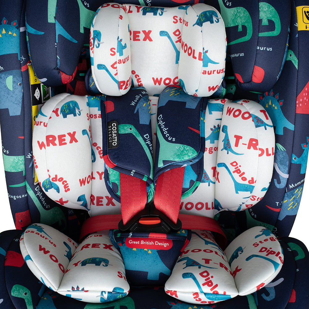 Silla de coche Get Set Grow i-Size 360 - D is for Dino