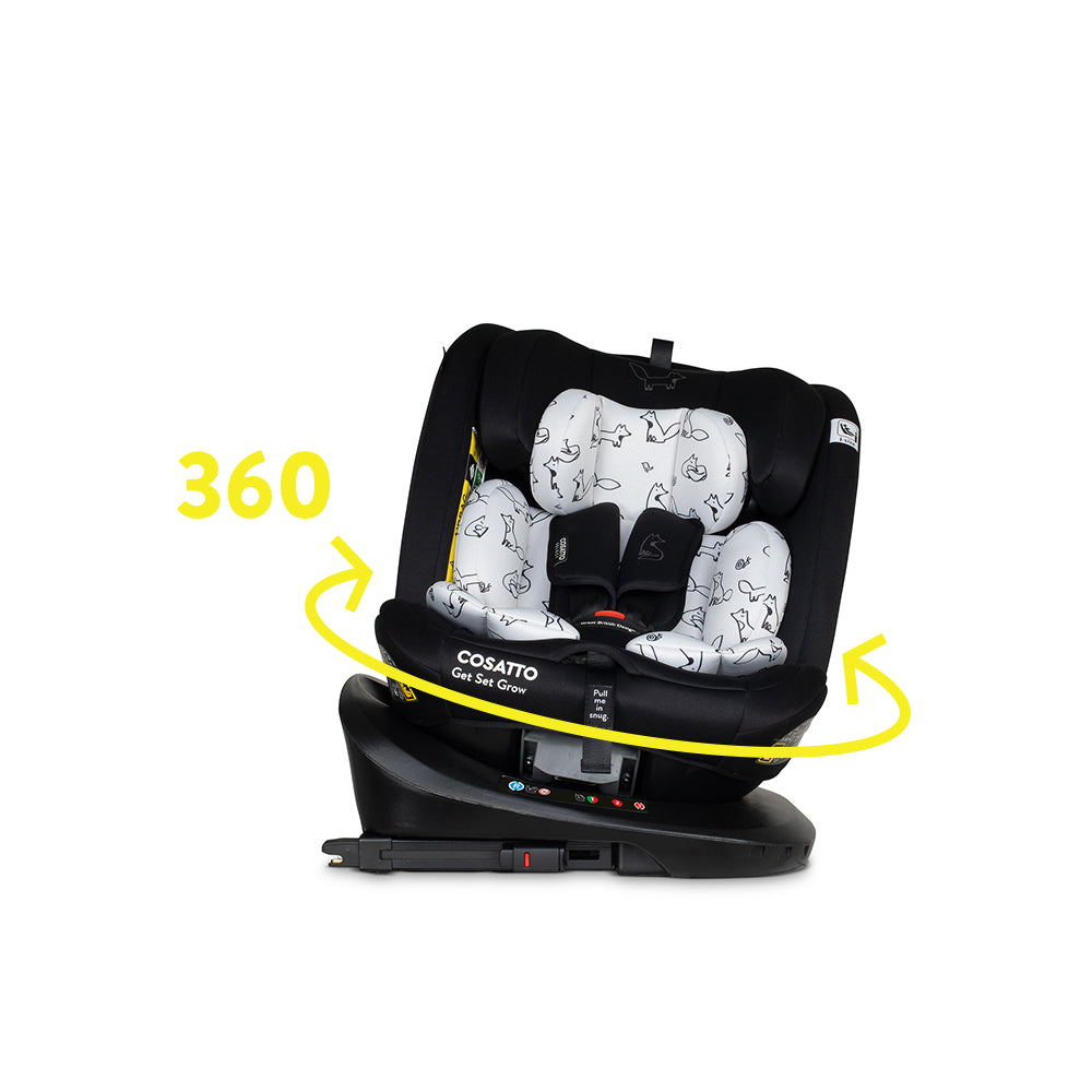 Silla de coche Get Set Grow i-Size 360 - Foxed