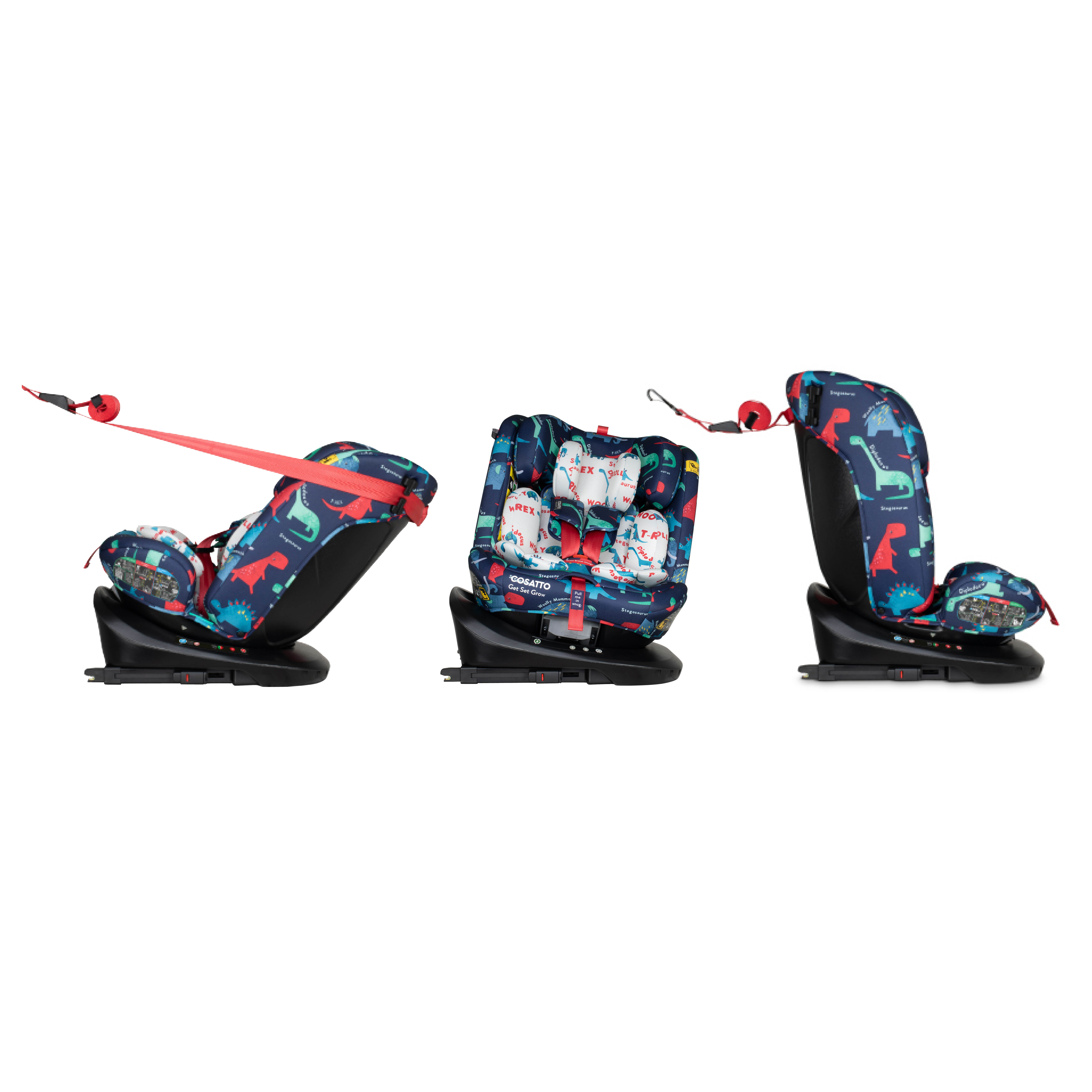 Silla de coche Get Set Grow i-Size 360 - D is for Dino