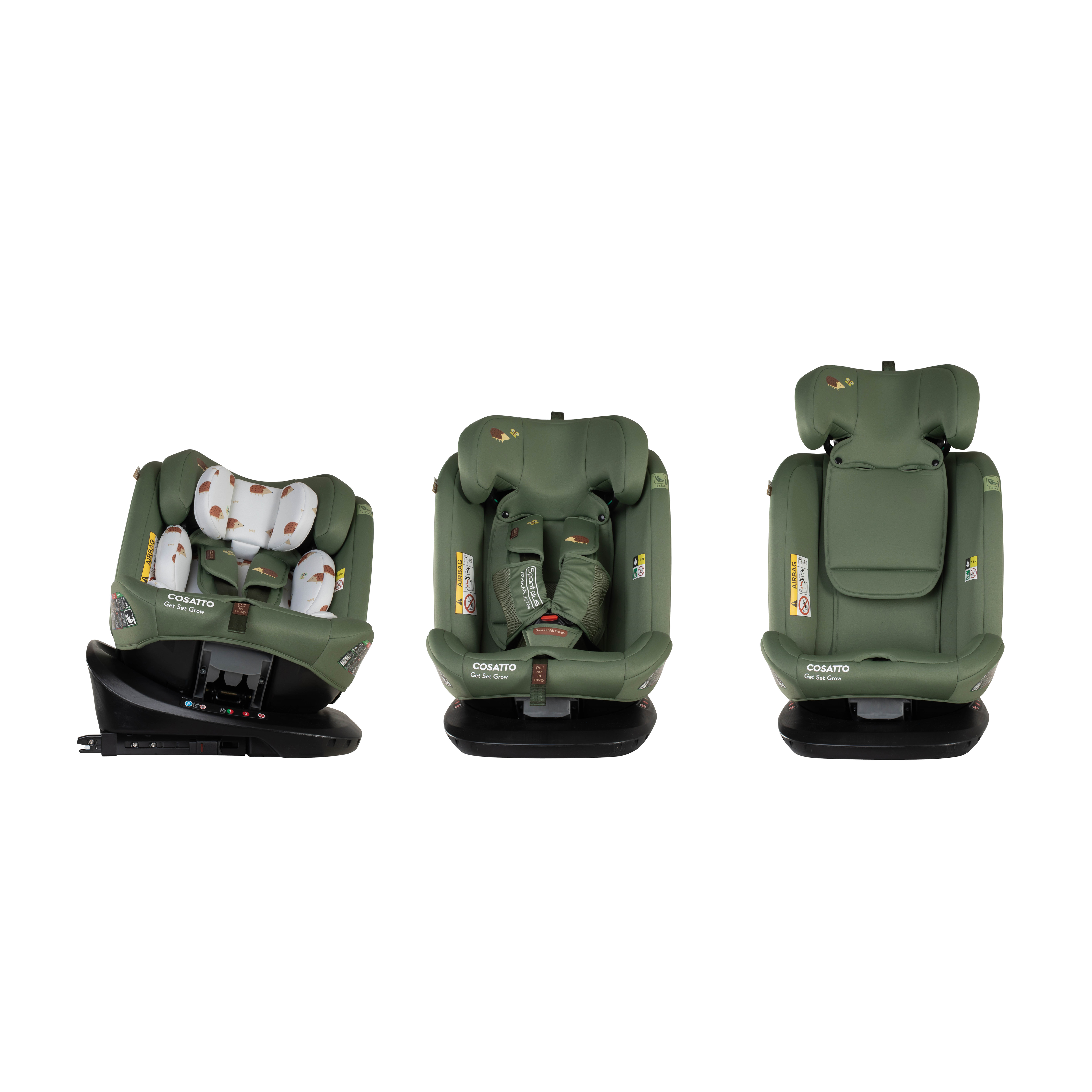 Silla de coche Get Set Grow i-Size 360 - Hoglet