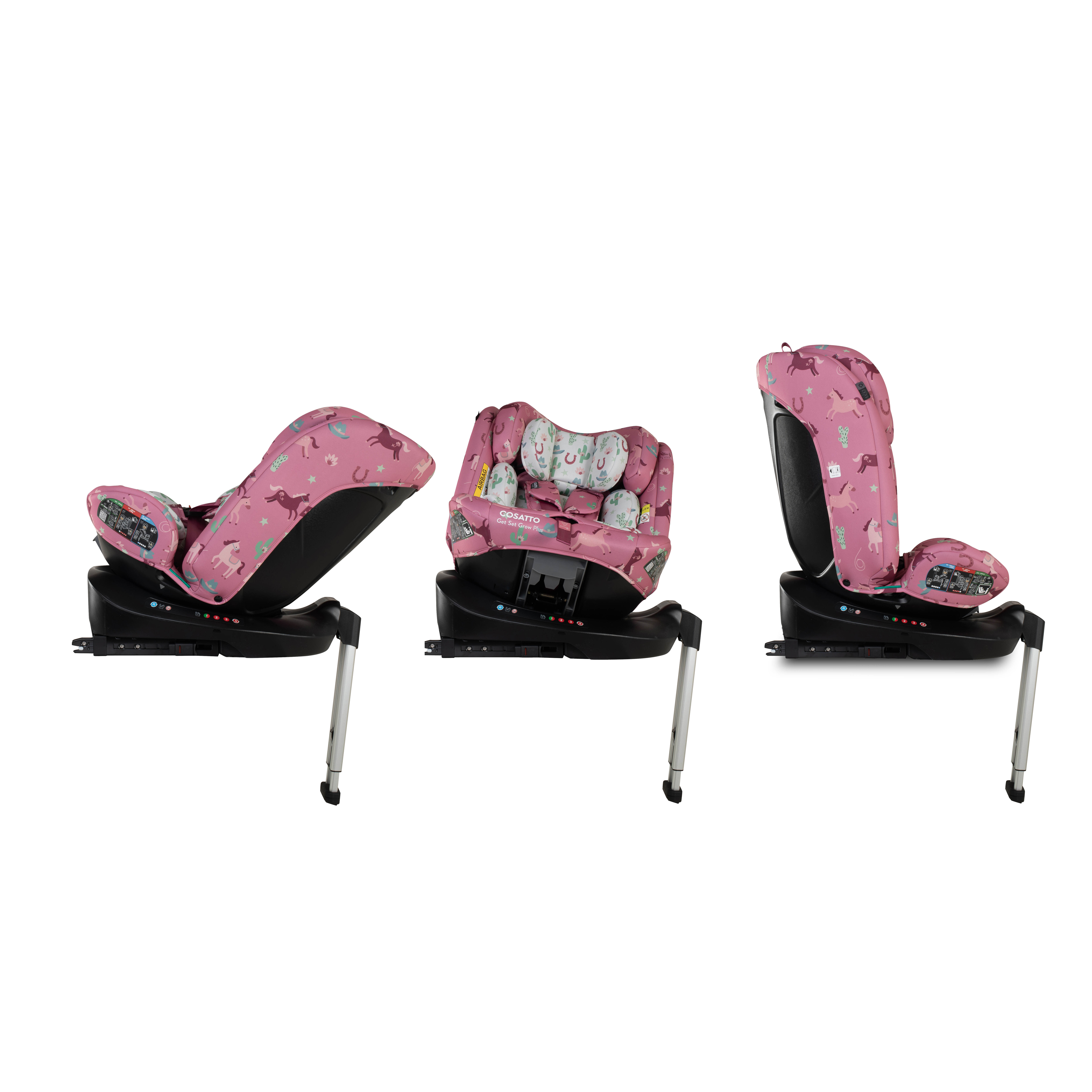 Silla de coche Get Set Grow Plus i-Size 360 - Pony Party