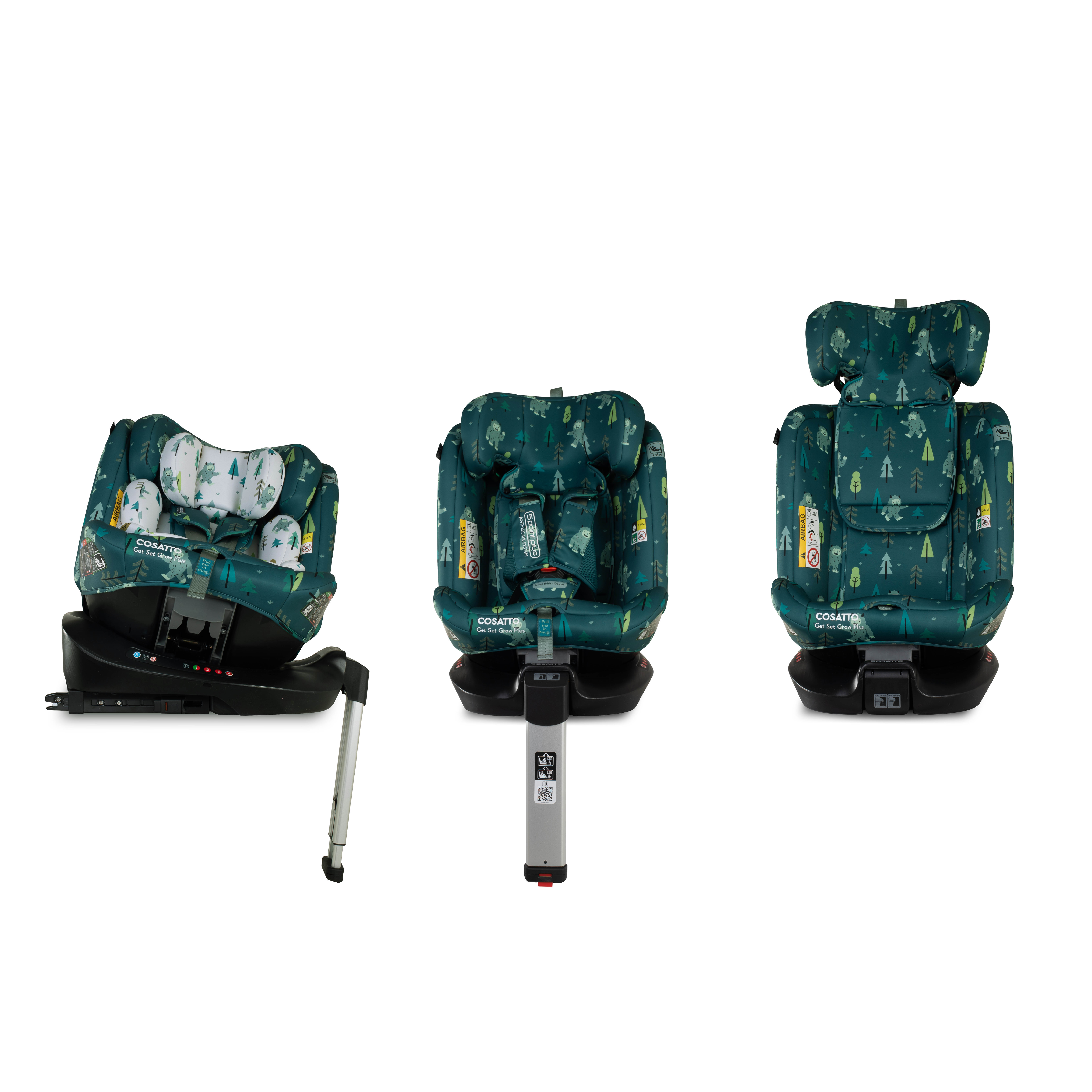 Silla de coche Get Set Grow Plus i-Size 360 - Yoohoo Yeti