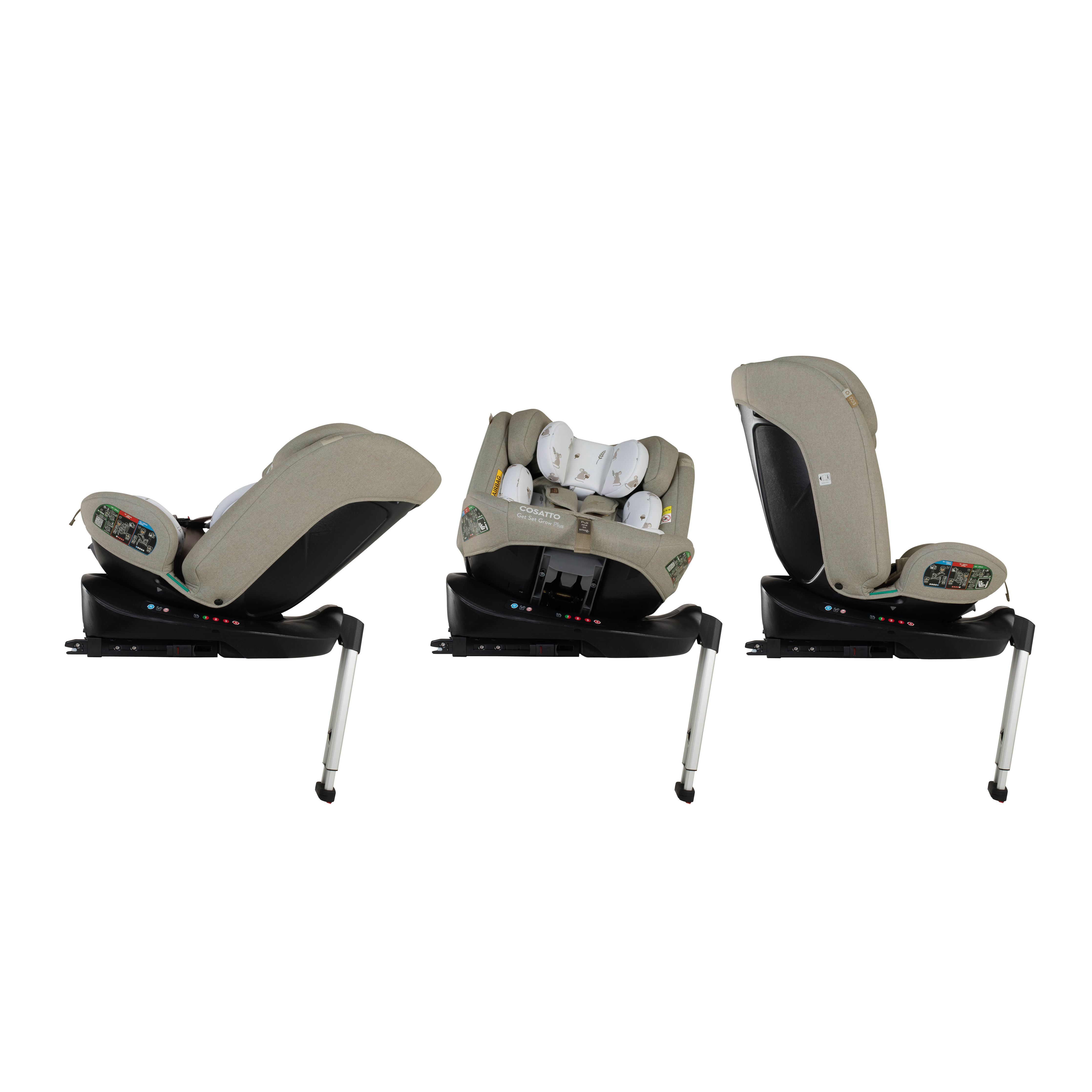 Silla de coche Get Set Grow Plus i-Size 360 - Hushmouse