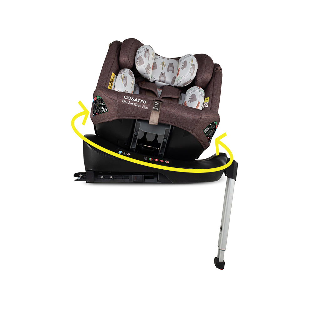 Silla de coche Get Set Grow Plus i-Size 360 - Bear Hug