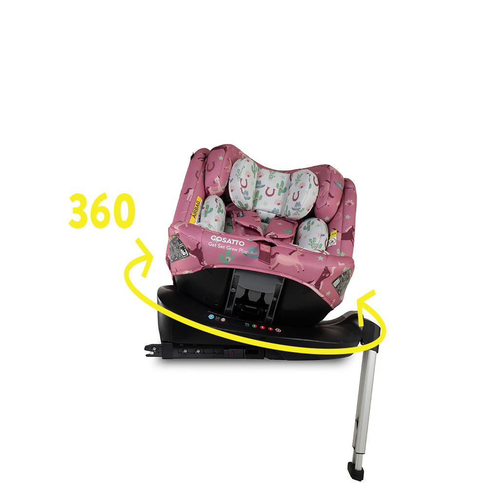Silla de coche Get Set Grow Plus i-Size 360 - Pony Party