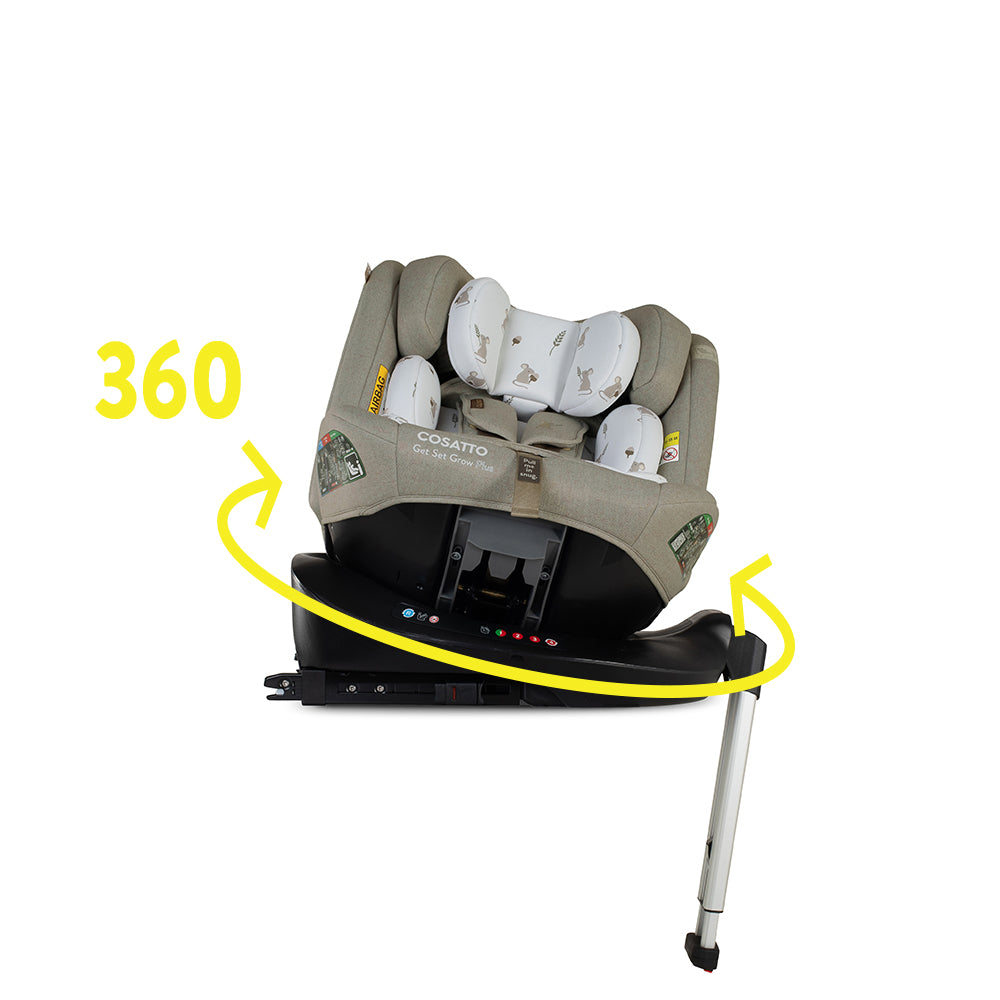 Silla de coche Get Set Grow Plus i-Size 360 - Hushmouse