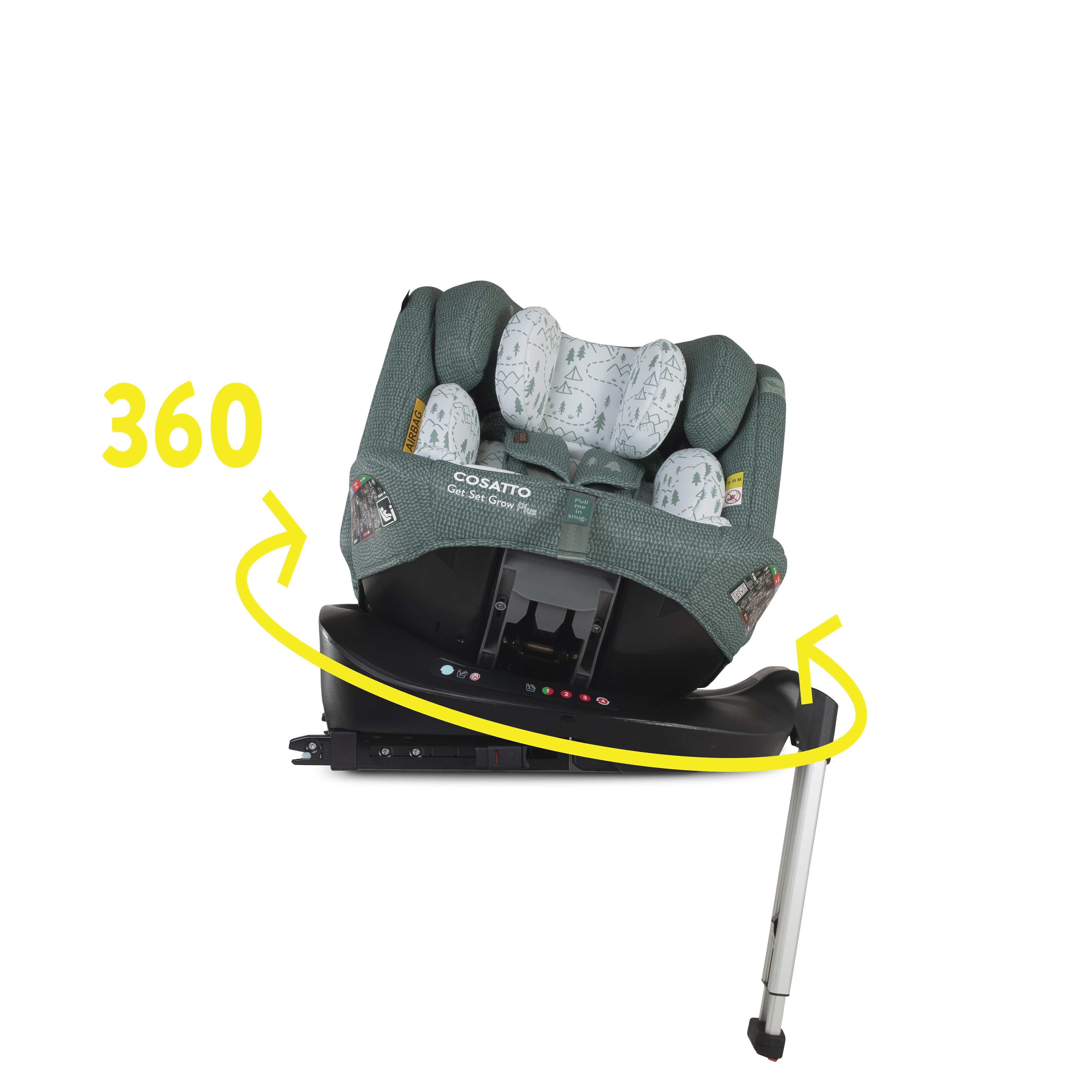 Silla de coche Get Set Grow Plus i-Size 360 - Tiny Treetops