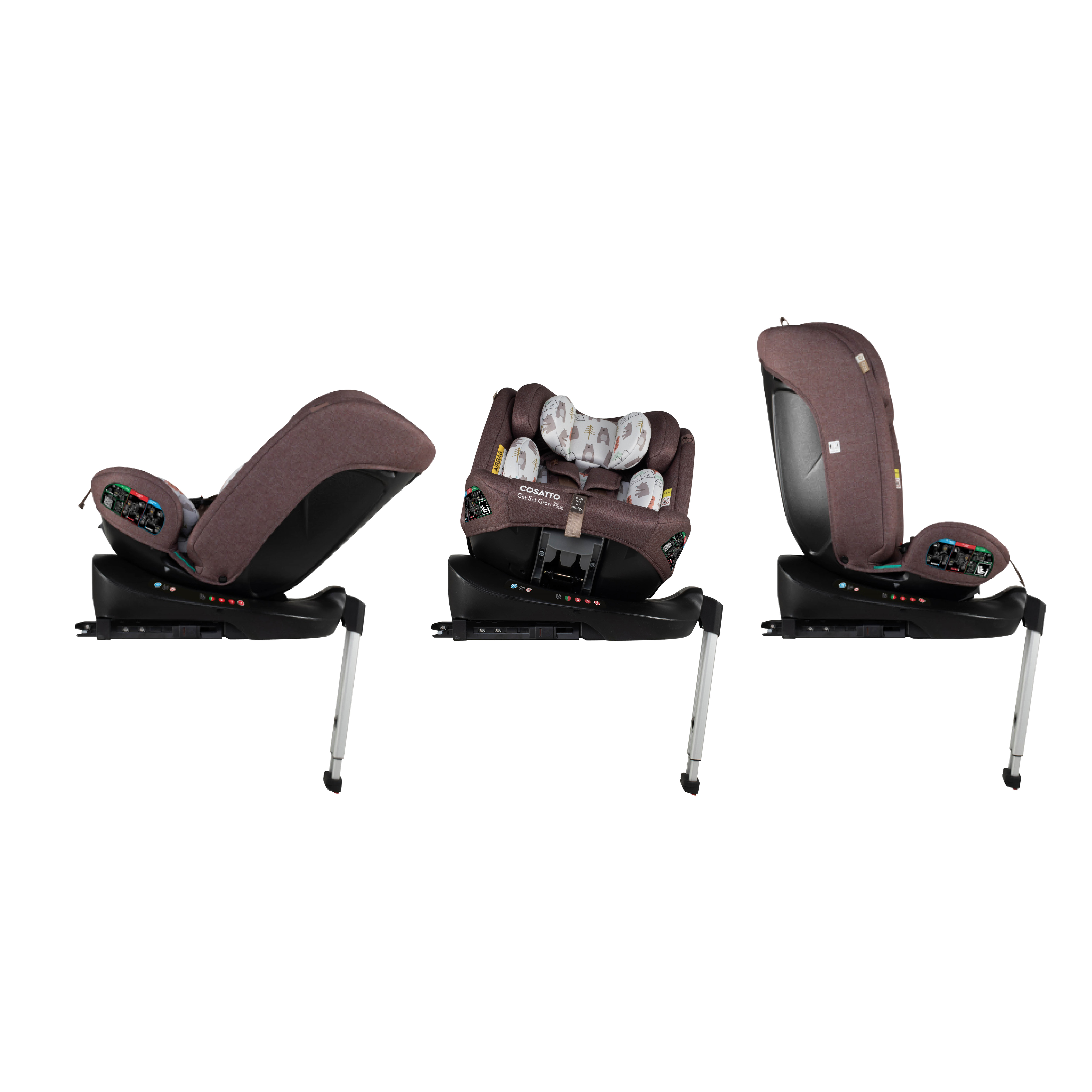 Silla de coche Get Set Grow Plus i-Size 360 - Bear Hug