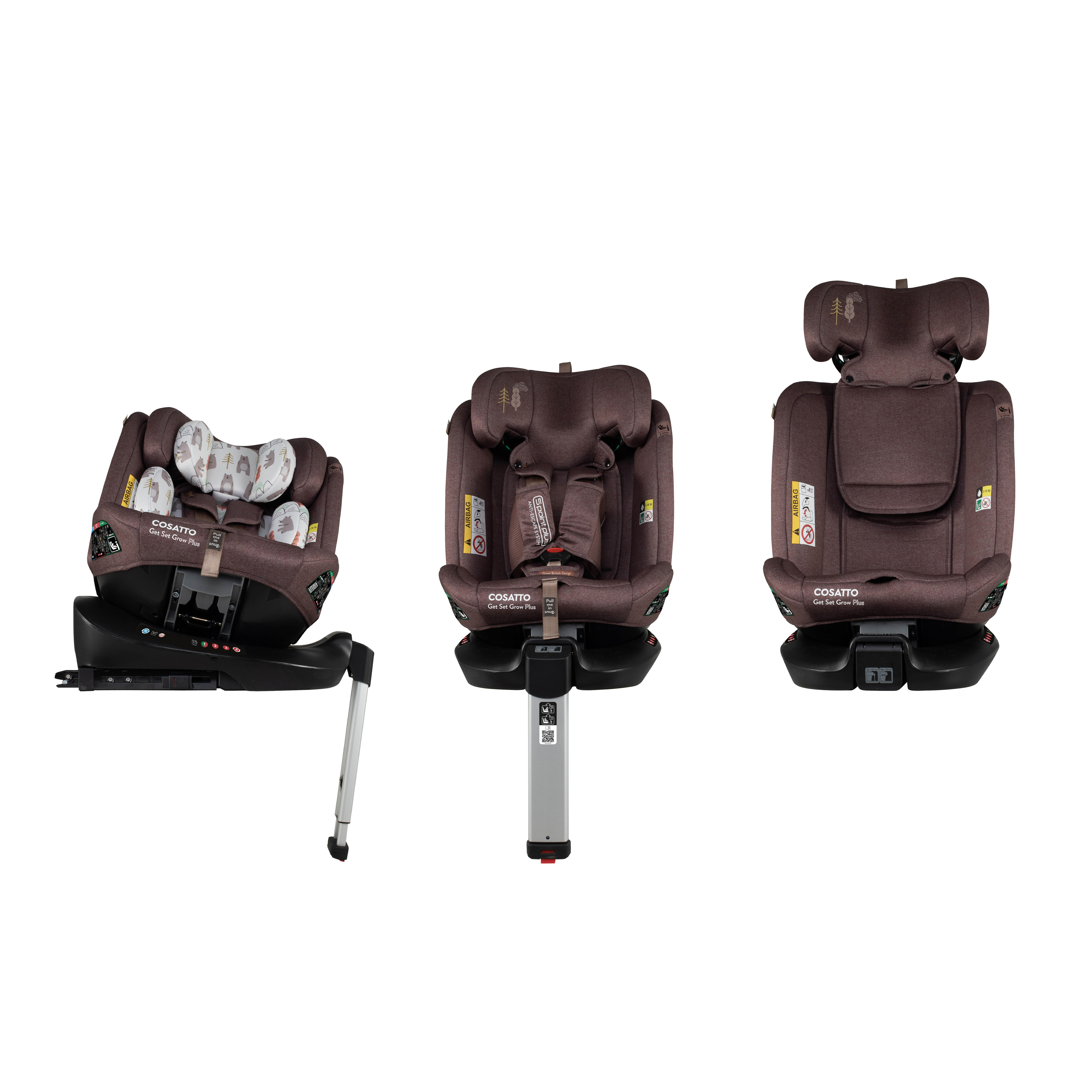 Silla de coche Get Set Grow Plus i-Size 360 - Bear Hug