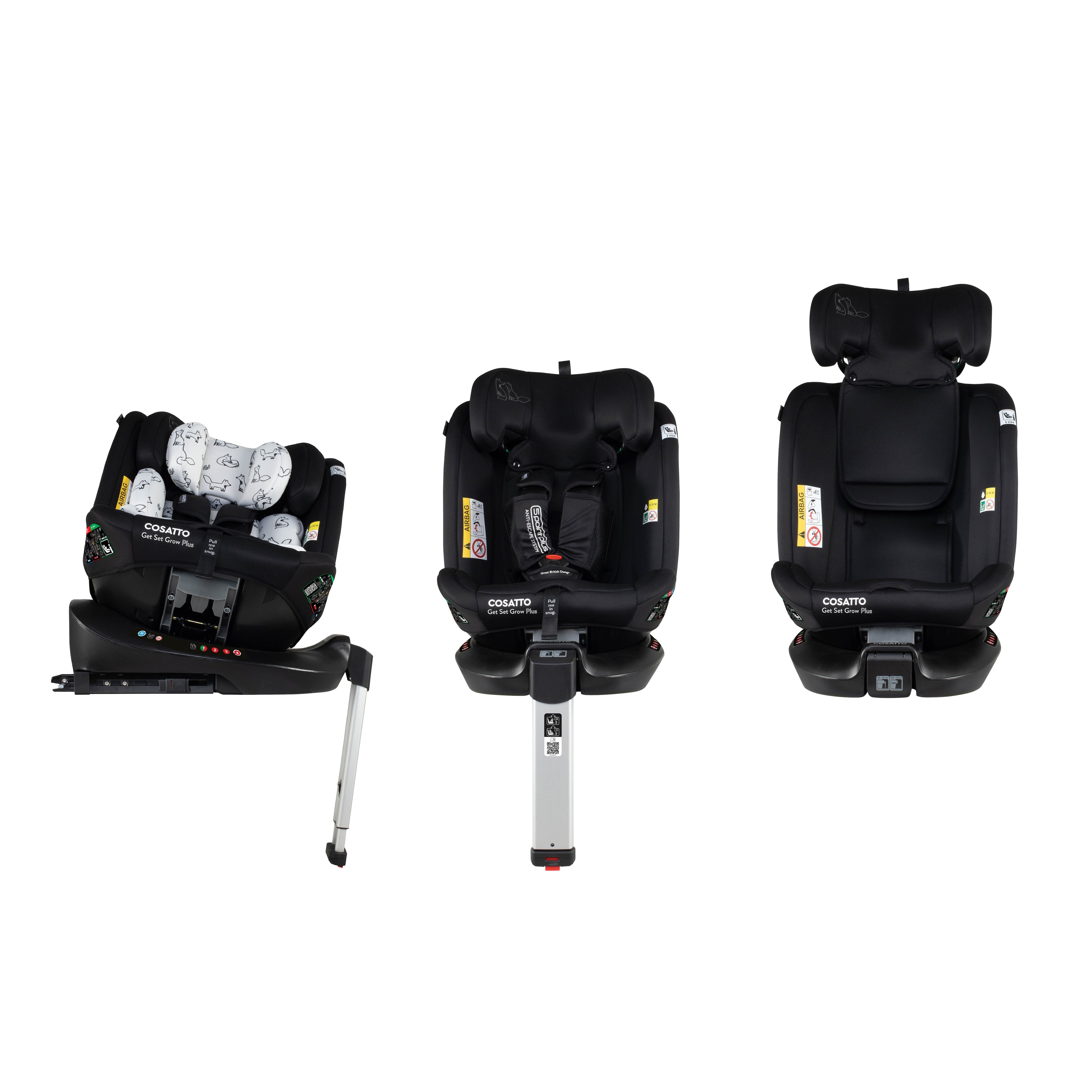 Silla de coche Get Set Grow Plus i-Size 360 - Foxed