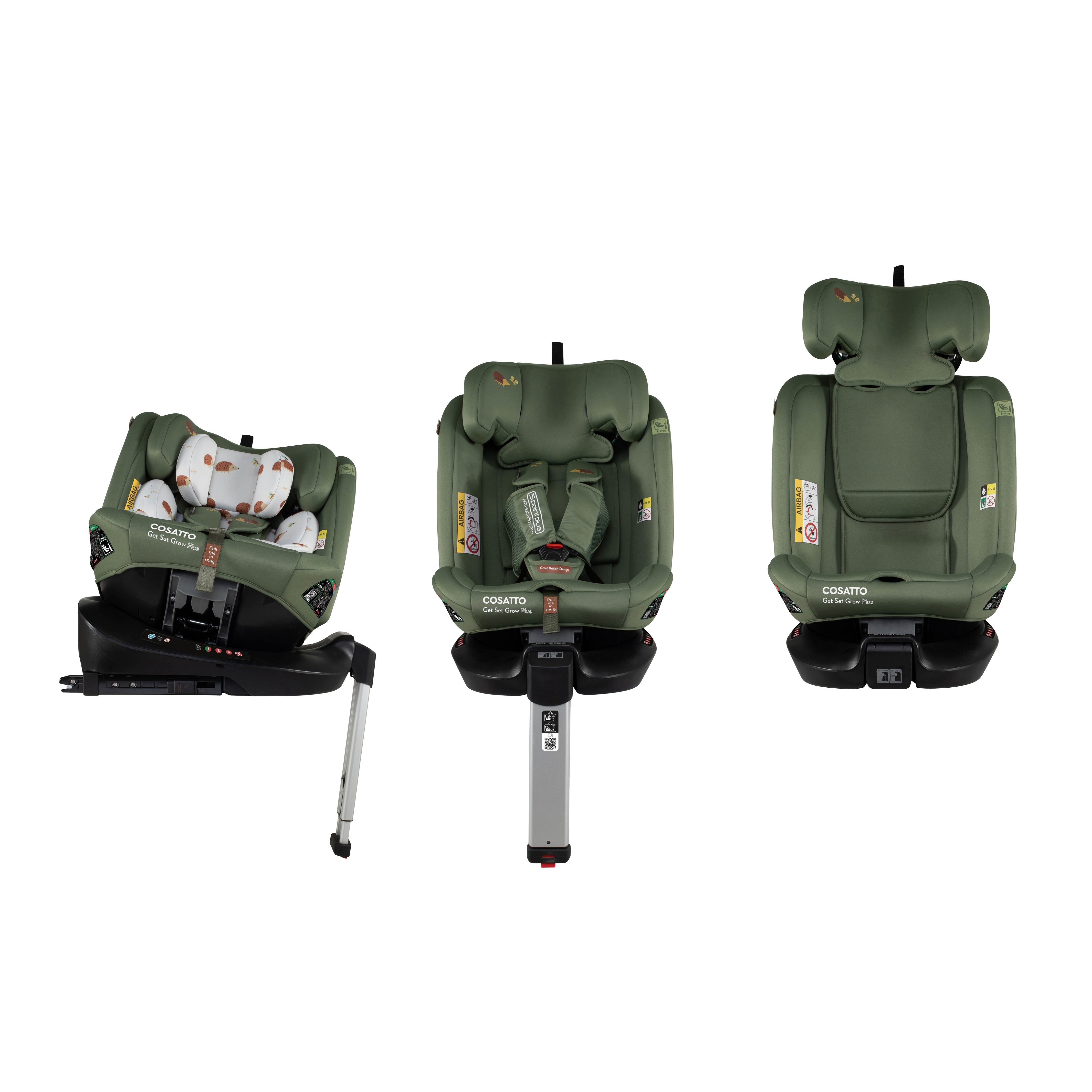 Silla de coche Get Set Grow Plus i-Size 360 - Hoglet
