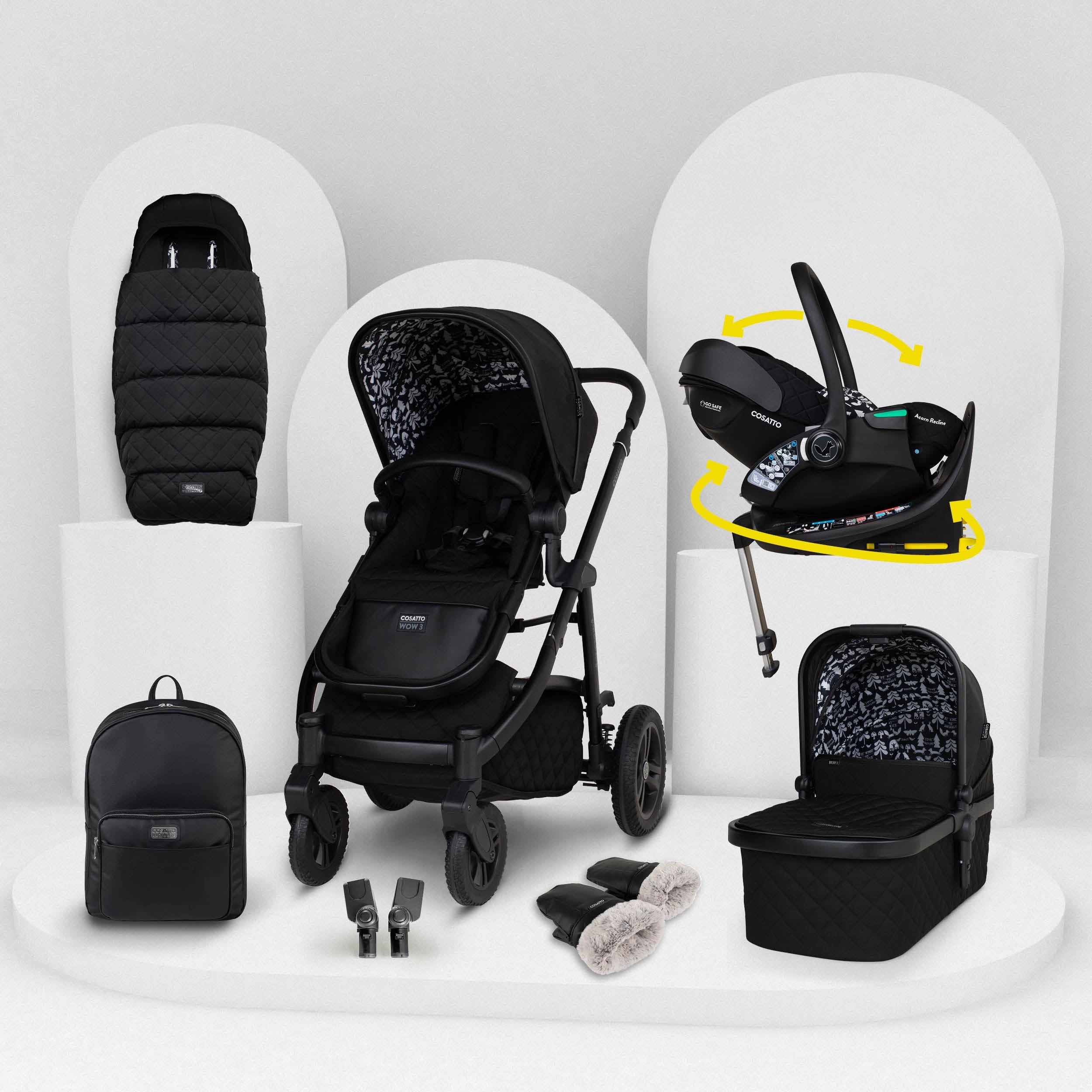 Pack Wow 3 Giratorio y Reclinable - Silhouette