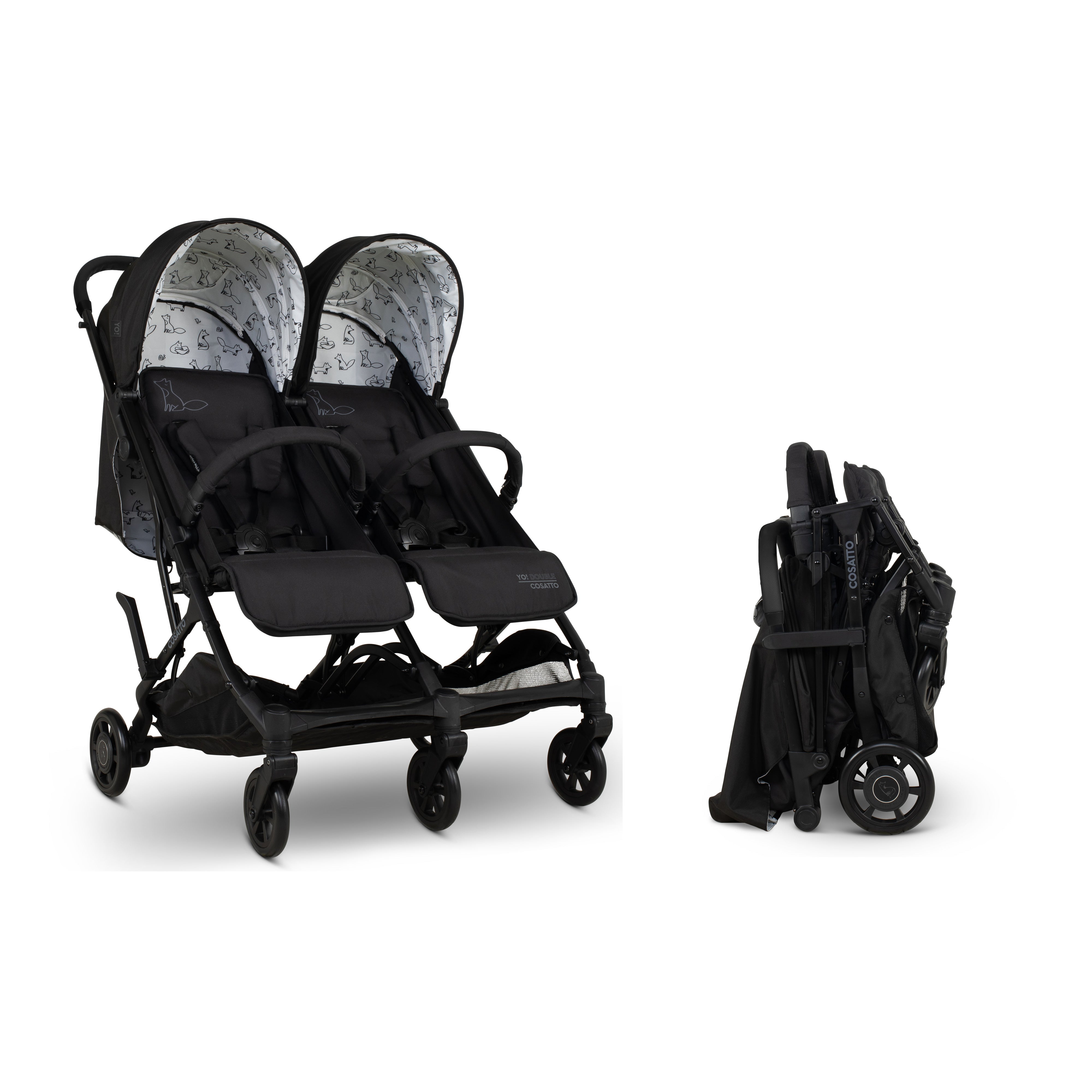 Yo! Double Silla de paseo doble - Foxed