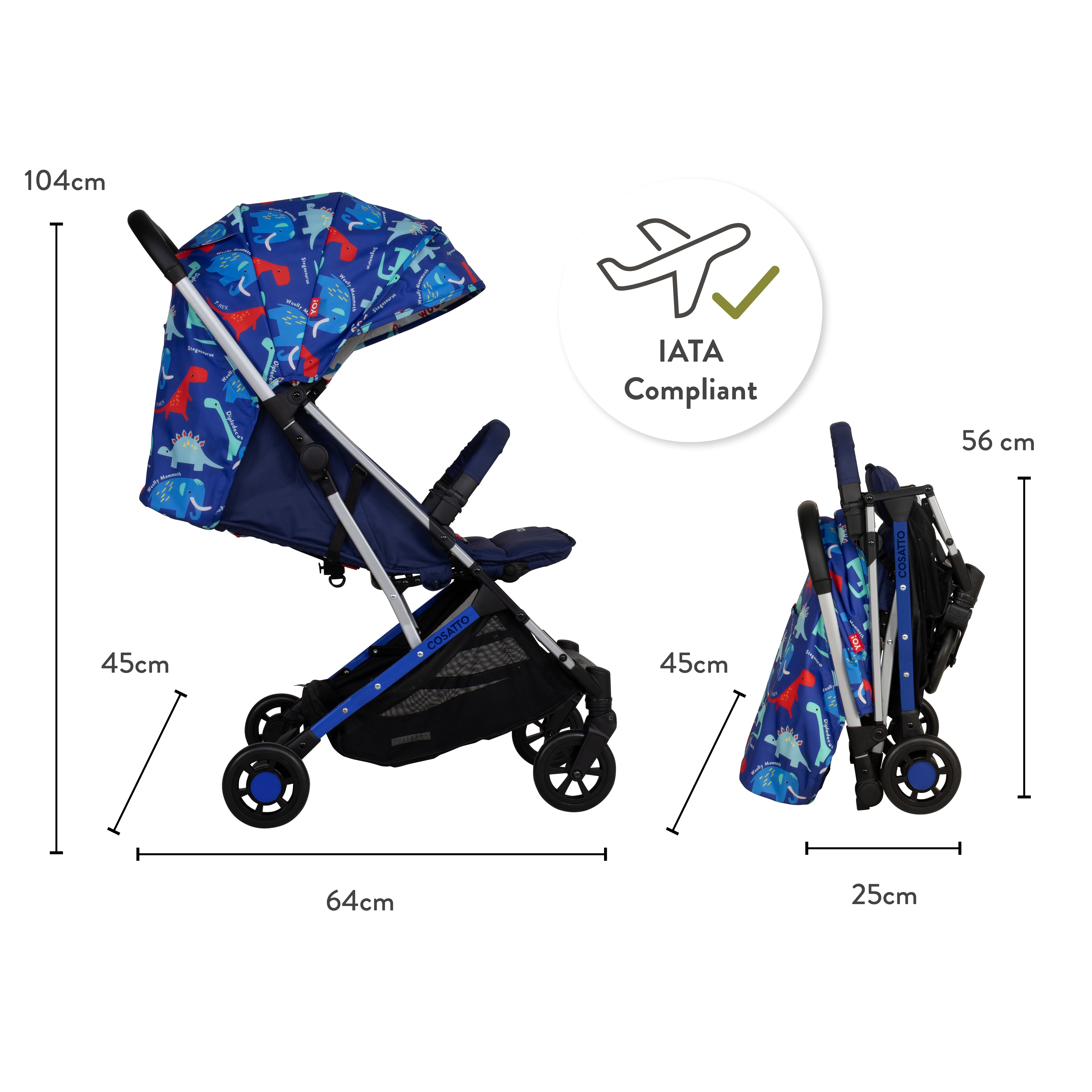 Silla de paseo Yo! - Dino Bright