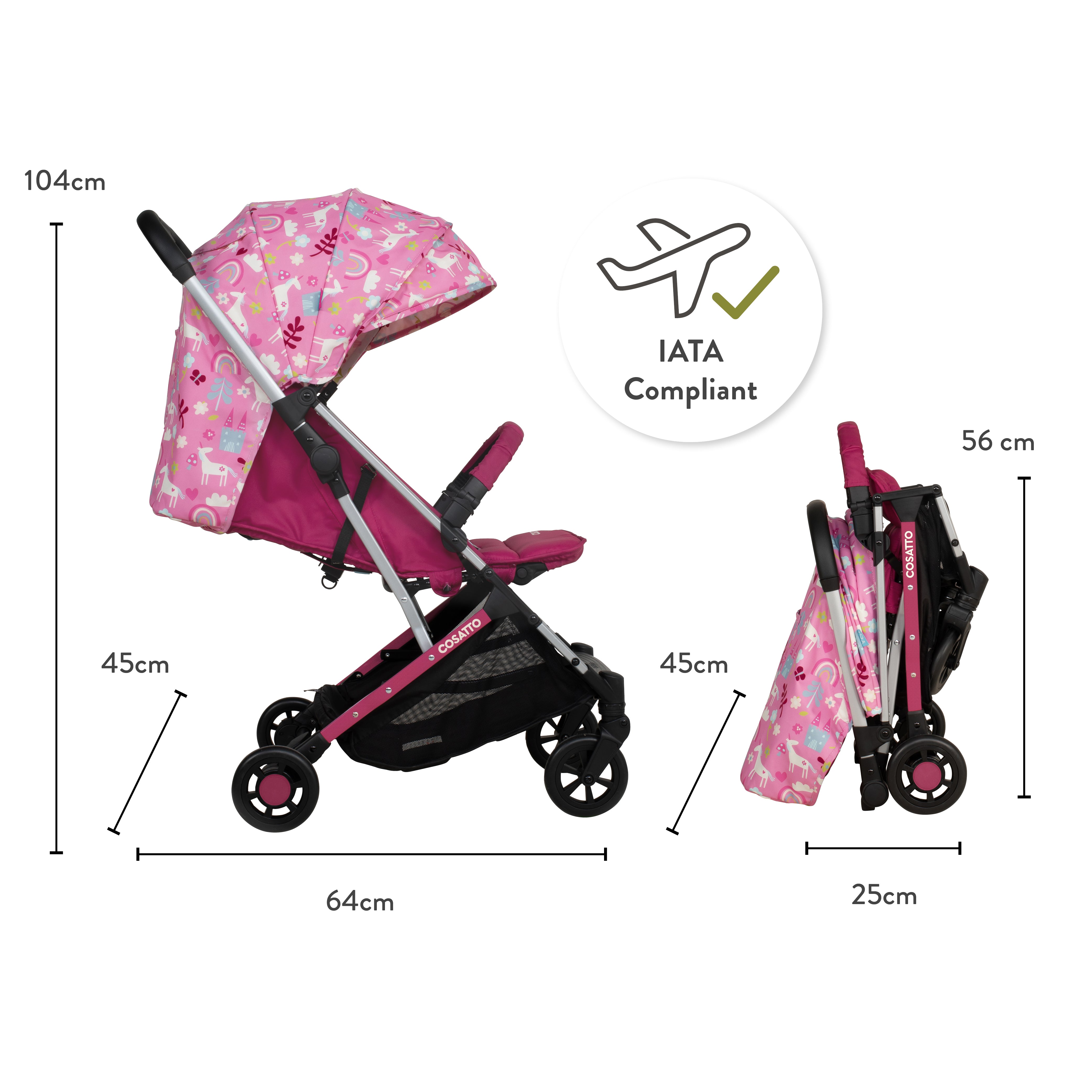 Silla de paseo Yo! - Happy Unicorns
