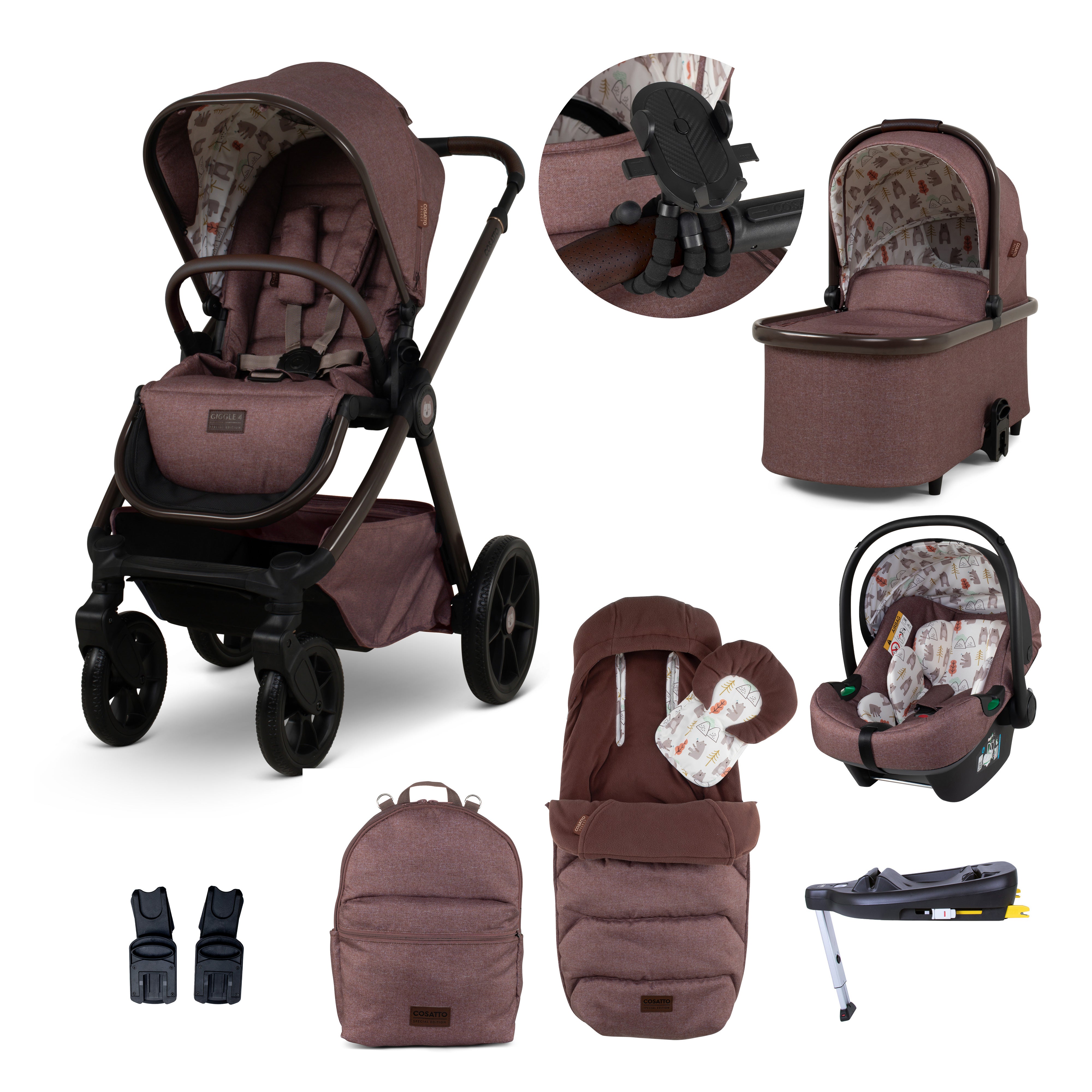 Giggle 4 Special Edition Carrito y Accesorios - Bear Hug