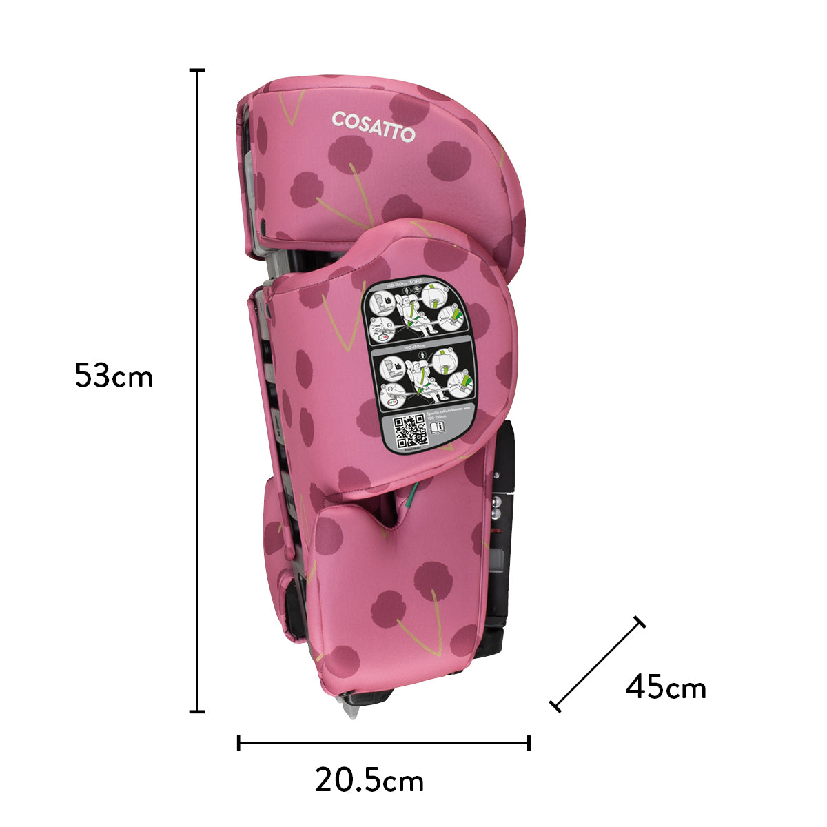 Silla de coche de viaje Ninja i-Go R129 - Cherry Pie