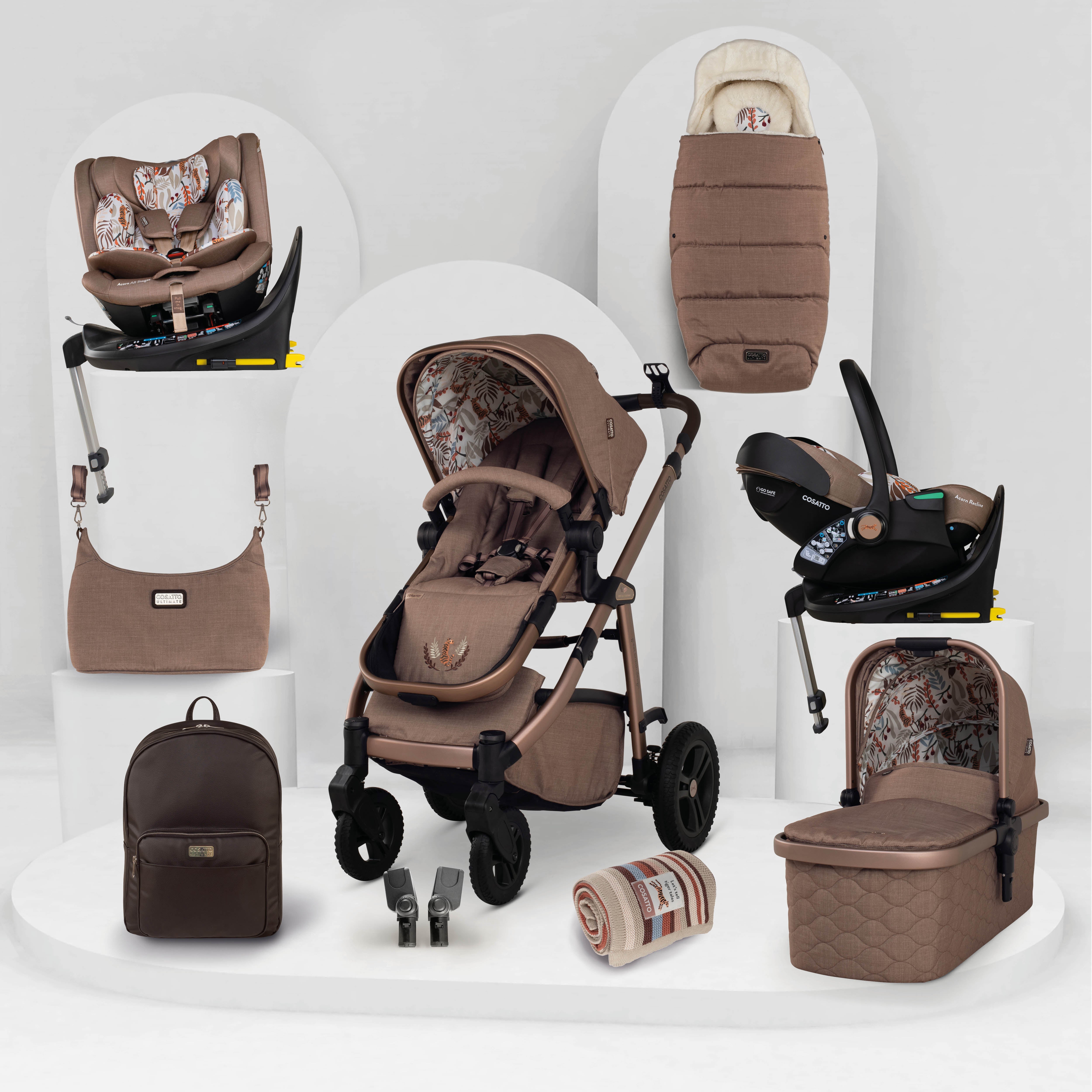 Wow 3 Pack Familiar Multi Etapa Reclinable y 2 Bases - Tiger Tale