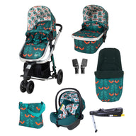 Pack completo Giggle 3 en 1 i-Size - Fox Friends