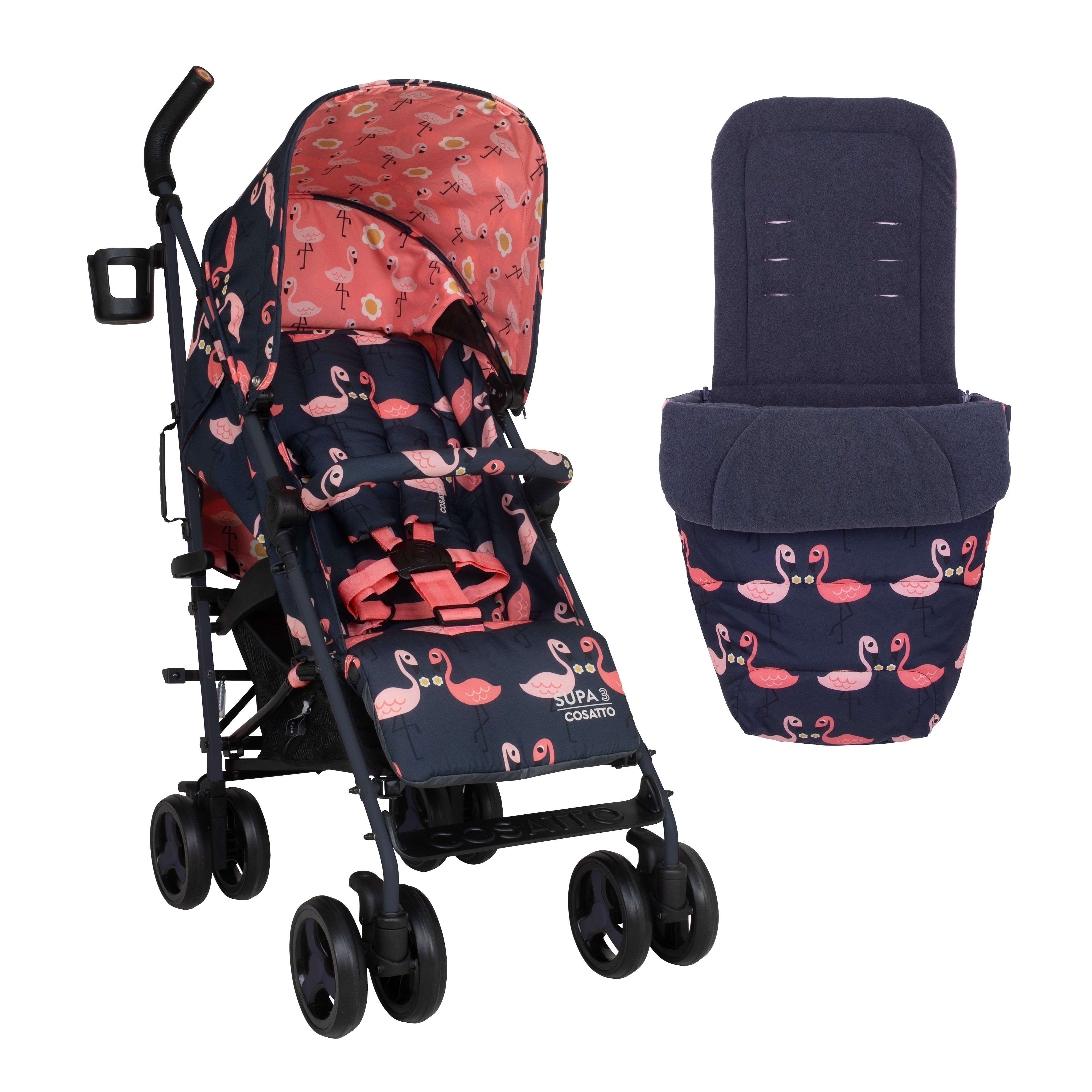 Silla de paseo Supa 3 - Pretty Flamingo