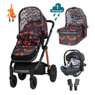 Pack Wow 2 con silla de coche - Charcoal Mister Fox